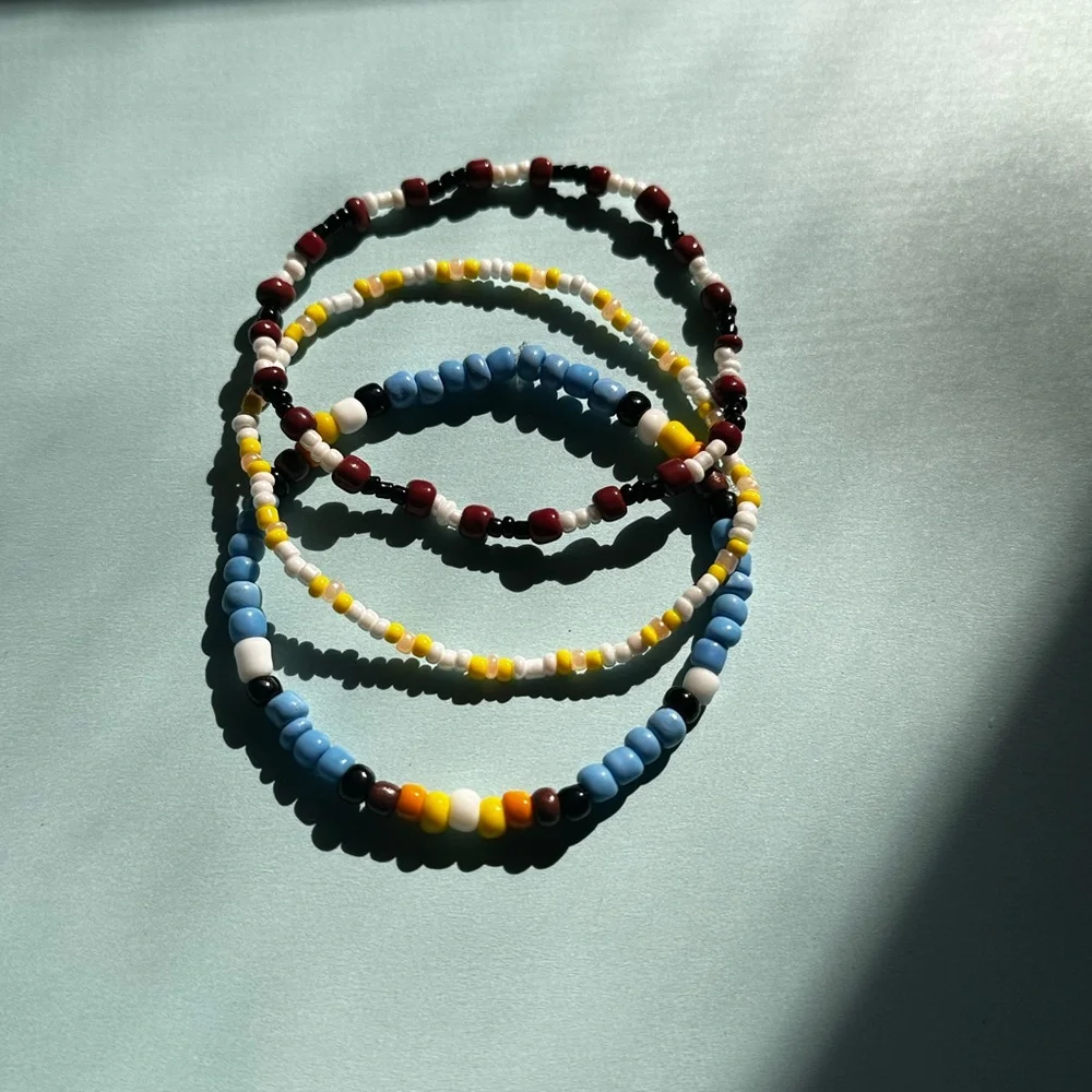 Handmade Colorful bracelet stack - Picture 2 of 2